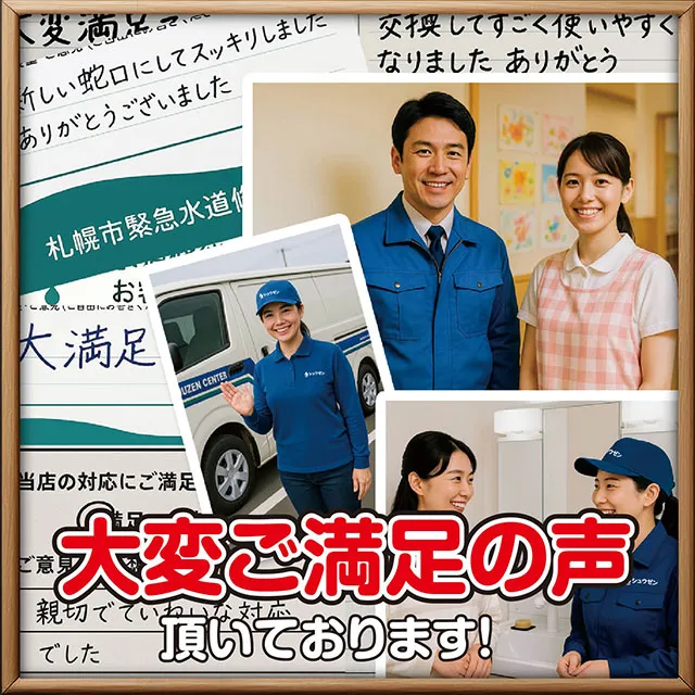 大変ご満足の声頂いております！